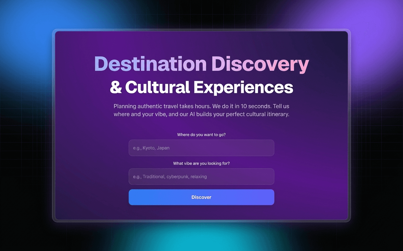 OffBeat — AI-Powered Cultural Discovery screenshot